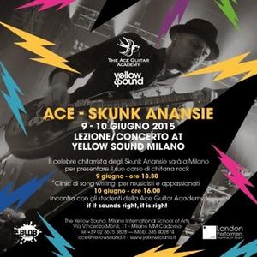 Ace degli Skunk Anansie a Milano per presentare il suo corso di chitarra rock