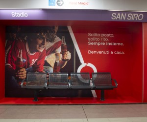 Coca-Cola è il nuovo sponsor della fermata “San Siro Stadio” della Linea 5 della Metropolitana di Milano