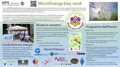MicroEnergy Day a Perugia il 16 e 17 giugno