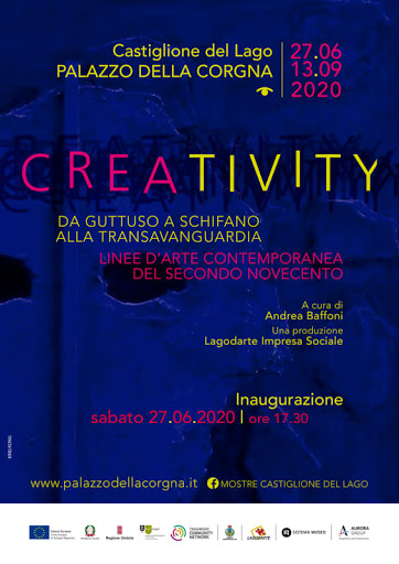 “Creativity, da Guttuso a Schifano alla Transavanguardia, linee d’arte contemporanea del secondo Novecento”